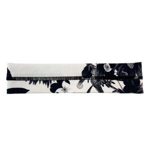 Lululemon Black & White Floral Print Headband